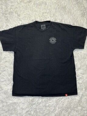 Spitfire Wheels Skateboarding Tee Black Size XL Classic 87 Swirl Logo T-Shirt